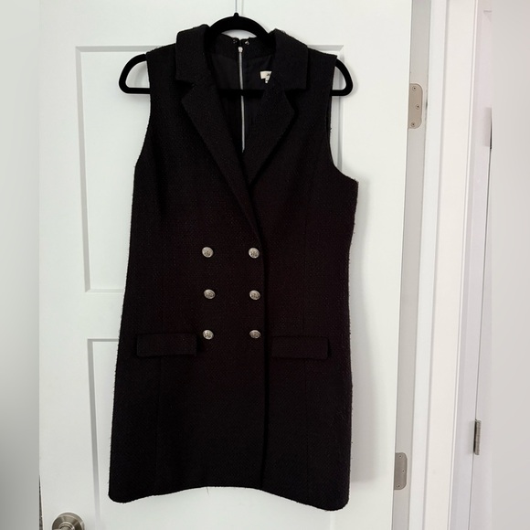 Jason Wu Black Sleeveless Blazer Mini Dress - Picture 2 of 4